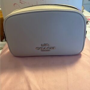 Coach Cream funny pack Bag with Silver Accents